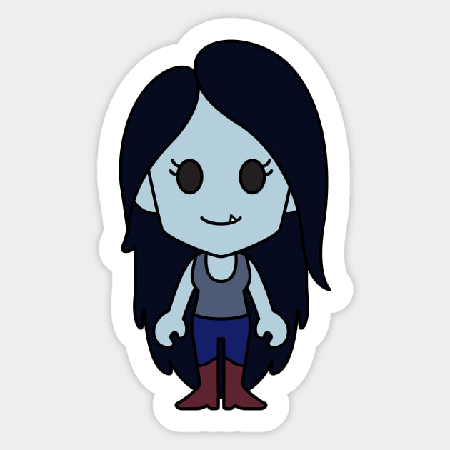 Marceline Vampire Queen Sticker by Chibi Pops